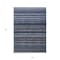 Homeroots 10' X 14' Denim Blue And Gray Striped Washable Indoor Outdoor Area Rug 577768 - alternate 8
