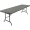 Iceberg IndestrucTable Classic Bi-Fold Folding Table, Charcoal Top and Frame, 30 in W x 96 in L x 29 in H 65477 - alternate 1