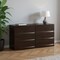 Homeroots 32" Exquisite Wenge High Gloss Dresser 329626 - alternate 6