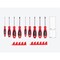 Tekton Phillips and Slotted Screwdriver Set w/Red Modular Organizers-4in Shanks, 9pc (#0-#3, 1/8-3/8 in.) DWZ90113 - alternate 5