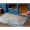 Homeroots 3' X 5' Copper Blue And Artichoke Green Abstract Washable Indoor Outdoor Area Rug 582164 - alternate 1
