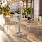 Flash Furniture Round Table Set, Aluminum, Plastic, Rattan, Stainless Steel, Grey TLH-ALUM-32RD-020BGECHR2-GG - alternate 12
