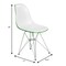 Leisuremod Cresco Clear Acrylic Dining Chair with Chrome Eiffel Base, 2PK CR19WG2 - alternate 7