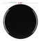 Smarty Had A Party 625 Black Flat Round Disposable Plastic Pastry Plates 120 Plates, 120PK 836-B-CASE - alternate 10