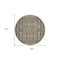 Homeroots 8' Gray Taupe And Beige Round Moroccan Washable Indoor Outdoor Area Rug 577201 - alternate 9
