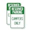 Signmission Campers Only, 18'' X 24'' 2 Signs, Heavy Gauge Aluminum, 2PK A-1824-2PACK-24289 - alternate 1