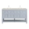 James Martin Vanities Breckenridge 60" Dbl Vanity, Serenity Blue, w/3 CM Siberian Silestone Top w/FreePower WirelessCharger 330-V60D-SRB-FSFR - alternate 1