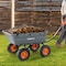 Vevor Steel Garden Cart 500lb Capacity Heavy Duty Yard Wagon Utility Cart 10in V500 - alternate 6