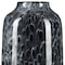 Homeroots 15" Black Mottled Cylinder Glass Table Vase 608285 - alternate 2