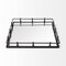 Homeroots Natural Finish Metal With Mirrored Glass Bottom And Railing Handle Tray 376036 - alternate 1