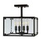 Jonathan Y Paysan 13" 4-Light Iron/Seeded Glass Rustic Farmhouse LED Flush Mount, Oil Rubbed Bronze JYL7514A - alternate 11