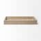 Homeroots 28in Natural Wood Indoor Outdoor Tray With Handles 376056 - alternate 1