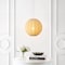 Jonathan Y Sia 16" 1-Light Scandinavian Japandi Adjustable Lantern Metal w/Ribbed Cocoon Globe Shade LED Pendan JYL4206A - alternate 10