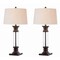 Jonathan Y Hunter 32" Metal/Glass LED Table Lamp, Bronze, 2PK JYL4000A-SET2 - alternate 1