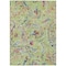 Homeroots 8' X 10' Artichoke Green And Pink Paisley Washable Indoor Outdoor Area Rug 588591 - alternate 8