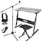 Pyle Heavy-Duty Electric Keyboard Accessories, E Piano Equipment Pack Includes Height Adjustable Z Shape PKST22SB - alternate 1