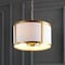 Jonathan Y Thatcher 17" Metal LED Pendant Light, Gold/White JYL3510B - alternate 11
