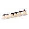 Jonathan Y Staunton 39.5" 6-Light Farmhouse Cottage Metal LED Vanity Light w/Frosted Glass Shades, Oil Rubbed Br JYL7623A - alternate 1