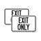 Signmission Exit Sign, Heavy Gauge Aluminum, 24 in W, 18 in H A-1824-2PACK-24034 - alternate 1