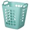 Basicwise Flexible Plastic Laundry Basket - Square Storage Hamper with Side Handles for Easy Carrying QI003857.L.GN - alternate 9