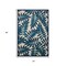 Homeroots 5' X 8' Navy Blue And Ivory Palm Leaf Indoor Outdoor Area Rug 546665 - alternate 8