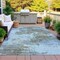 Homeroots 10' X 14' Taupe And Sky Blue Abstract Washable Indoor Outdoor Area Rug 630668 - alternate 6