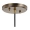 Jonathan Y Cleo 5.5" Adjustable Metal/Glass LED Pendant, Brass Gold JYL3518B - alternate 13