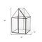 Homeroots 10" Black And Clear Glass And Metal Box 392582 - alternate 8