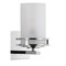 Jonathan Y Fairfax 7.13" 1-Light Metal/Frosted Glass Contemporary Glam LED Vanity Light, Chrome JYL7484A - alternate 9