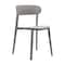 Flash Furniture Dover Indoor-Outdoor Stacking Patio Chair w/Curved Backrest, All-Weather Resin Chair in Gray DHF-340-APP-GRY-GG - alternate 1