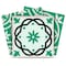 Homeroots 4" X 4" Green And White Mosaic Peel And Stick Removable Tiles 390828 - alternate 1