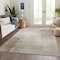 Homeroots 5' X 8' Khaki Geometric Washable Indoor Outdoor Area Rug 608095 - alternate 9