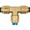 Mytee Products DOT Union Tee Push-Lock Air Brake Fitting 1/2in Tube OD (Set of 5 pcs) MP-ABF-TEE12 - alternate 5