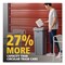 Rubbermaid Commercial Universal Square Trash Can with Swing Lid, 23 gal, Plastic, Gray 2143862 - alternate 6