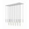 Z-Lite Stari 23-Light Linear Chandelier, 18 in W, Brushed Nickel 1956P-23L-BN - alternate 1