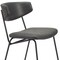 Homeroots Set of Two Gray and Black Upholstered Faux Leather Open Back Dining Side Chairs 555809 - alternate 9