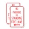 Signmission No Parking or Standing Fire Lane With Left Arrow, 12'' X 18'' 2 Signs, Heavy Gauge Aluminum, 2PK A-1218-2PACK-23683 - alternate 1