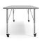 Flash Furniture Commercial Adjustable Height Rectangular Activity Table - Locking Casters-Gray XU-A3072-REC-GRY-T-P-CAS-GG - alternate 8