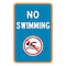 Sign Solutions Usa No Swimming (Logo), 12 in W x Vertical Rectangle, Aluminum Sign DCS06DWT1218CUS00088 - alternate 1
