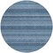 Homeroots 8' Denim Blue And Sky Blue Round Striped Washable Indoor Outdoor Area Rug 610584 - alternate 8