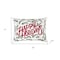 Homeroots 14" X 20" Ivory Red And Green Cotton Happy Holidays Throw Pillow With Embroidery 719252 - alternate 5