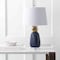 Jonathan Y Pineapple 23" Ceramic LED Table Lamp, Navy/Gold JYL4019A - alternate 8