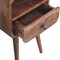 Homeroots 22" Brown Solid Wood Square One Drawer Nightstand 651779 - alternate 9