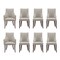Manhattan Comfort 8-Piece Connie Dining Chair and Arm Chair in Light Grey 8-DC095-LG - alternate 9