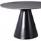 Homeroots 47" Gray Rounded Stone And Iron Pedestal Base Dining Table 370722 - alternate 4