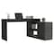 Homeroots 60" Dark Gray Wood L Shape Writing Desk 535157 - alternate 5