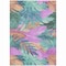 Homeroots 5' X 8' Teal Blue And Aqua Floral Washable Indoor Outdoor Area Rug 611133 - alternate 8