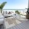 Homeroots 5' X 8' Khaki And Silver Geometric Washable Indoor Outdoor Area Rug 617921 - alternate 8