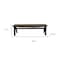 Homeroots 59in Walnut and Black Solid Wood Dining Bench 716239 - alternate 3