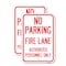 Signmission Parking Fire Lane Authorized Personnel Only, 18'' X 24'' 2 Signs, Heavy Gauge Aluminum, 2PK A-1824-2PACK-23340 - alternate 1